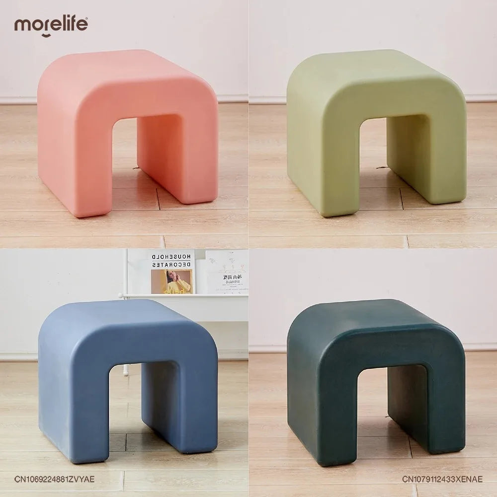 Plastic Minimalist Modern Living Room Shoe Changing Stool Small Stools Chairs Coffee Tables Side Table Bench Muebles Furniture