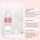 Wild Yam Cream For Hormone Balance Menopause Soothing Reduce Hot Flashes Women Body Balance Support Progesterone Relief Cream