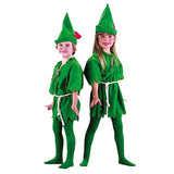 Disney Cartoon Green Elf Robin Hood Cosplay Halloween Costumes for Men Women Adult Clothing Carnival Party Ball Costume Kid Gift
