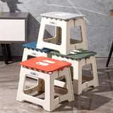 Portable Folding Stool Thickened Plastic Campstool Mini Hand Held Chairs Outdoor Activities Fishing Bench Household Space Saving
