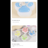 1pc/4pc Cat Paw Design Scented Candle ,For Birthday, Valentine's Day, Diy Home Decoration, party decoration, wedding souvenirs