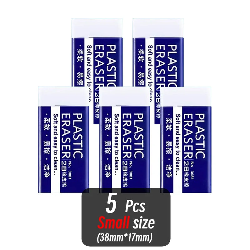 1/10/30pcs 2B Eraser Clean and Mess Free Student Exam Office Sketch Soft Eraser for Kids Correction Supplies Pencil Rubber
