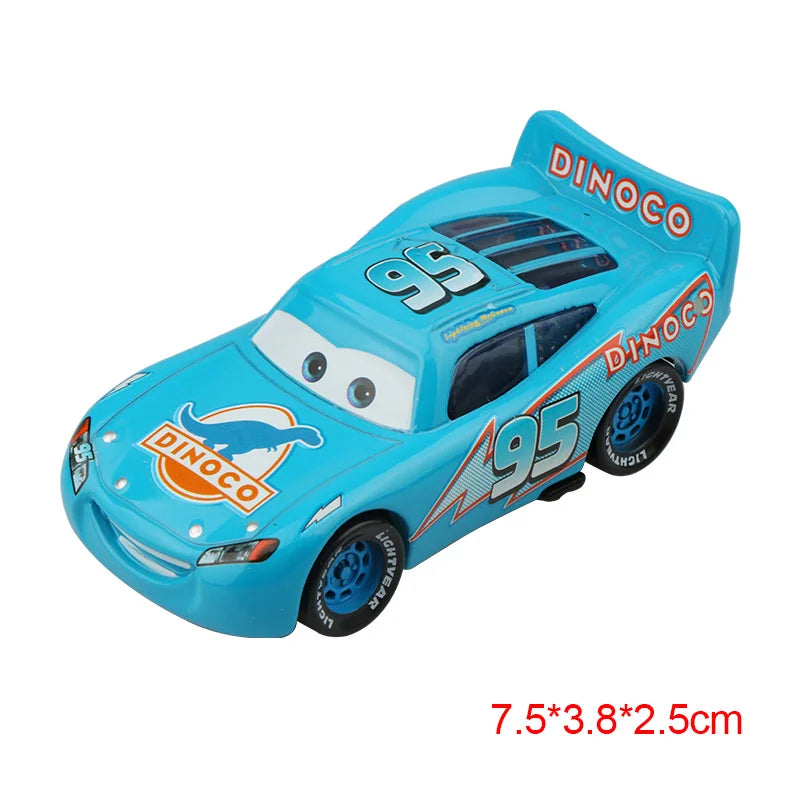 Disney Pixar Cars 3 2 Metal Diecast Car Toy Lightning McQueen Queen of England Fritter Miss For Kids Boy Birthday Toy Car Gifts