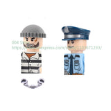 Military Special Forces Action Figure Building Blocks Ghillie Suit Weapons Sniper SWAT Ghost KSK Police Bandit Boy Toy Gift F029