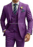 Mens Suit 3 Piece Slim Fit Suits for Men Double Breasted Suit Wedding Prom Suits Formal Business Dinner Tuxedo