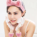 16 Pcs Face Wash Headband Wristband Hair Clips Ponytail Holders Set Soft Spa Bowknot Headband Hair Claw Clips Elastics Hair Tie