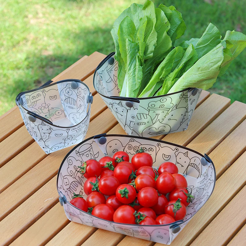Outdoor Lightweight Folding Tableware Portable Bowl Dinner Plate Coffee Filter Funnel Water Cup Multi-purpose Camping Tableware