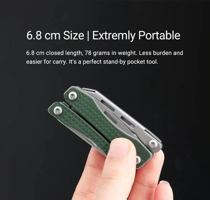 NexTool Mini Flagship 10 IN 1 Multi Functional Folding EDC Hand Tools Pockets Pliers Screwdriver Bottle Opener Outdoor Multitool