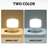 1/10Pcs Mini USB Night Light Warm White Eye Protection Book Reading Light USB Plug Computer Mobile Power Charging LED Night Lamp