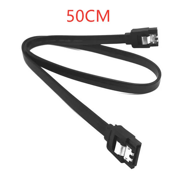 Cable de datos serial para disco duro de estado sólido Sata 3.0 de 40/50 cm, 6 Gb/s, multiespecificación, flexible, de transmisión rápida.
