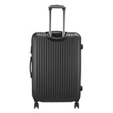 Anajqaqia 3 Pieces Suitcase Set, Hard-Shell Luggage Set Made of ABS, with  Combination Lock Hand and Telescopic Handle, Black