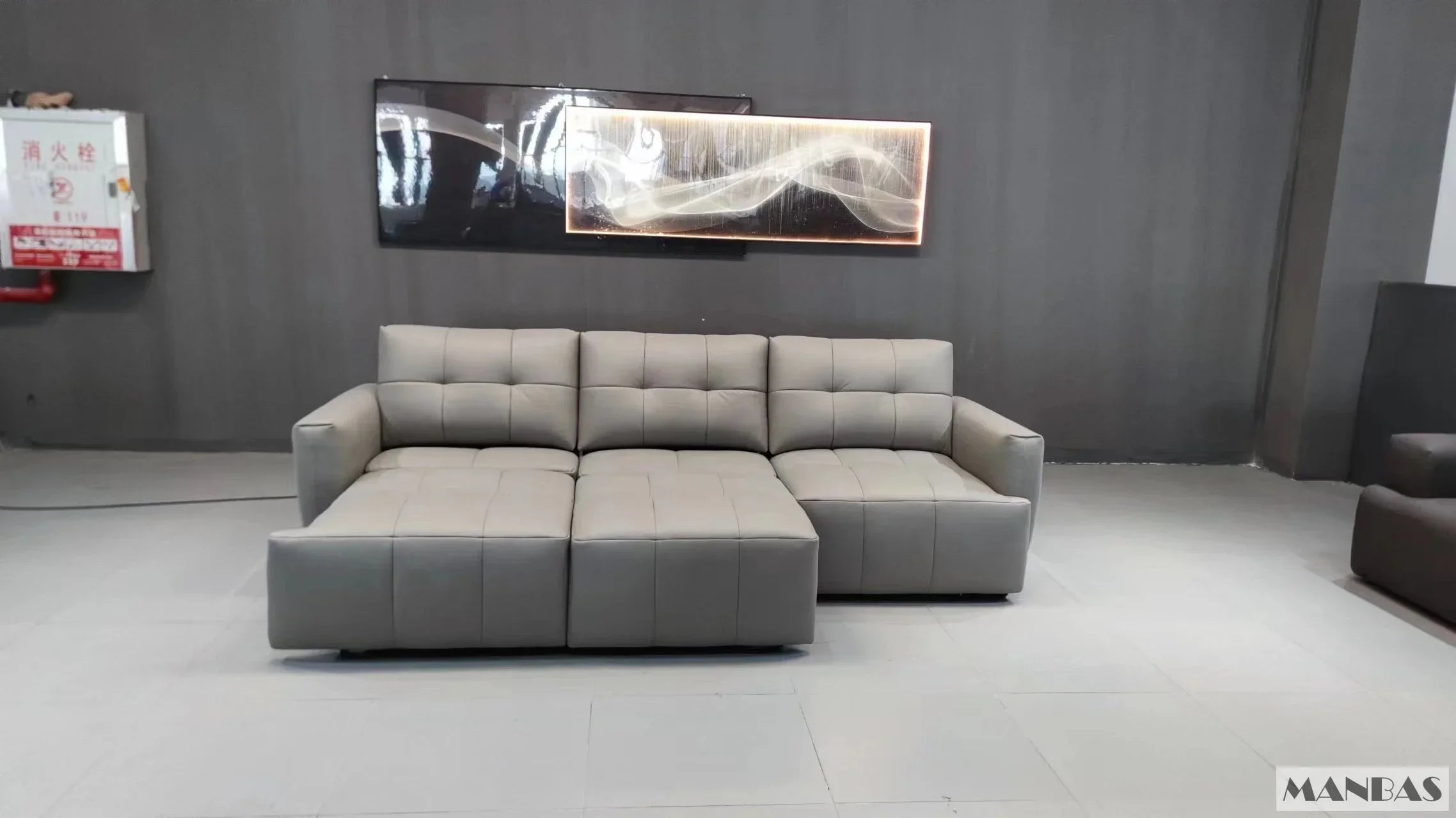 MINGDIBAO Electric Convertible Sofa Bed Italian Genuine Leather Sleeper Couch Multifunction Folding Sofas Beds for Cinema Room