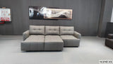 MINGDIBAO Electric Convertible Sofa Bed Italian Genuine Leather Sleeper Couch Multifunction Folding Sofas Beds for Cinema Room