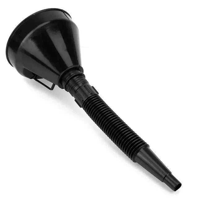 Funil de reabastecimento do motor com filtro para carro, motocicleta, óleo do caminhão, filtro de enchimento a gasolina, mangueira de tubo de extensão