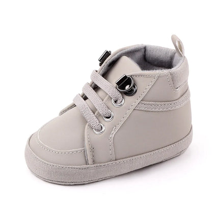 Zapatos casuales para bebés, botines con cierre de velcro para niños pequeños de 0 a 1 año, para caminar al aire libre