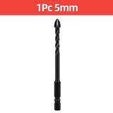 Cross Hex Tile Drill Bit For Glass Concrete Ceramic Tile Hole Opener Tungsten Carbide Hard Alloy Bits Set Tools 3 4 5 6 8 10 12mm