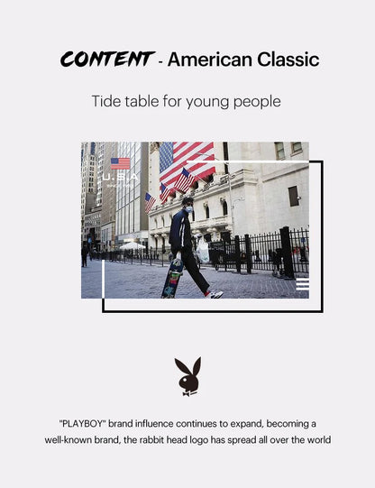 PLAYBOY Best Selling Fashion Luxury Quartz Watch for Men Original Stainless Steel Multifunction Waterproof Men's Wrist Watches