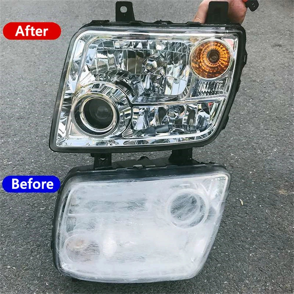 Kit de restauración de pulido de faros de coche de 12 V Herramienta para el cuidado de faros automotrices Restauración de faros de coche Líquido Restaurador de faros