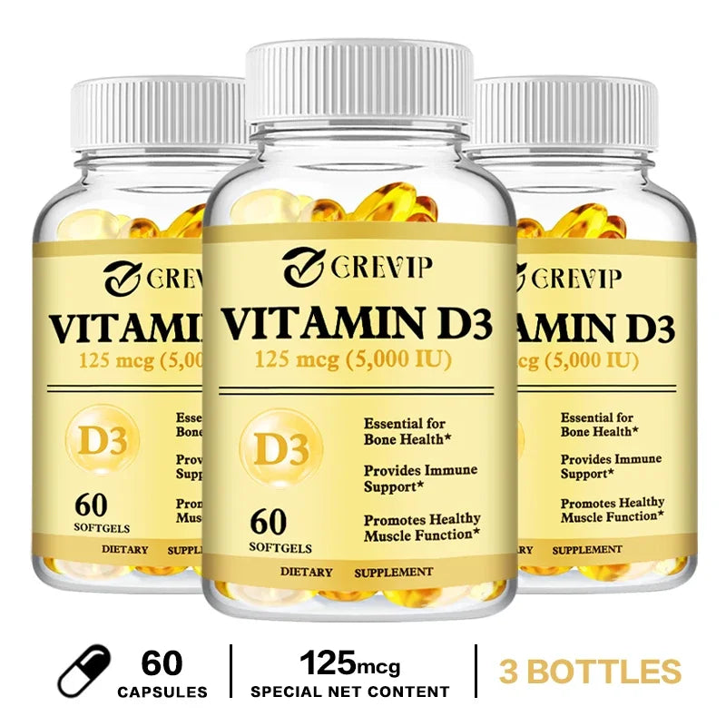 Vitamin D3 - Promotes Healthy Muscle Function and Immune SupportSupplement