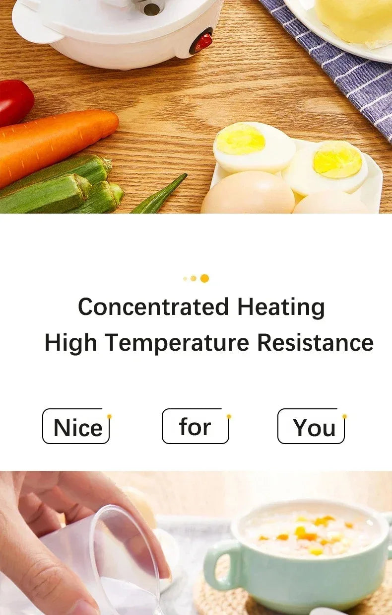 Automatic Electric Egg Steamer Multifunctional Electric Egg Boiler Double-Layer Egg Cooker Mini Kitchen Breakfast Machine