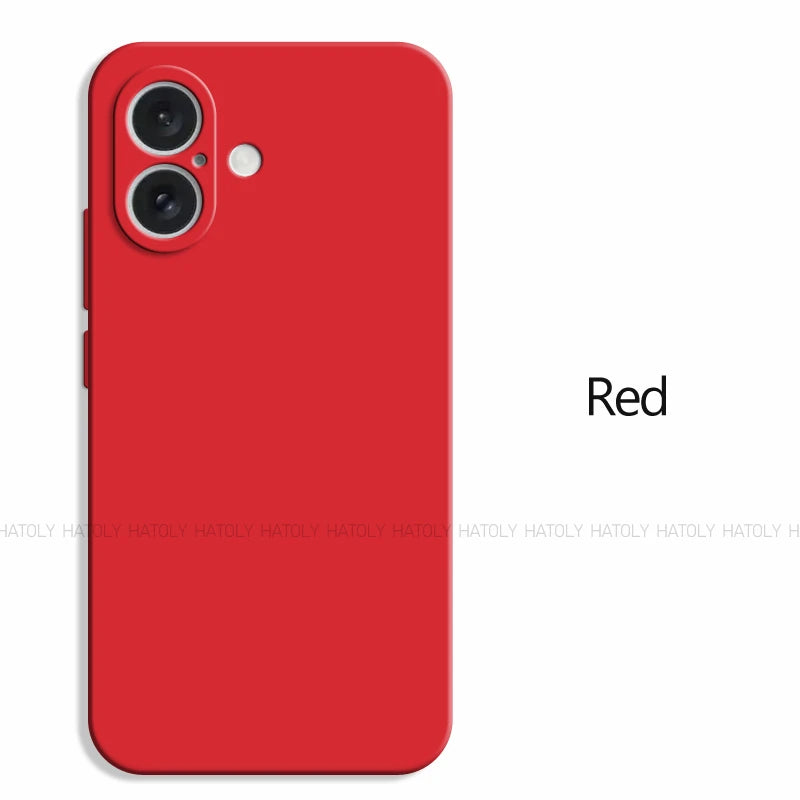 For iPhone 16 Case For iPhone 16 Pro Max Cover Original TPU Luxury Shockproof Liquid Silicone Protective Phone Cover iPhone 16