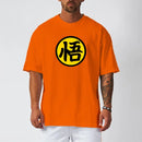 Camiseta holgada de gran tamaño con hombros caídos para hombre, camisa de manga corta de malla transpirable de secado rápido, ropa para gimnasio, culturismo y Fitness