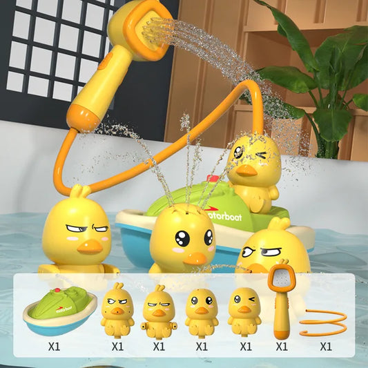 Pato elétrico do pulverizador da água para crianças, Brinquedos bonitos do banho do banheiro, Brinquedos do banho do bebê, Banheiras de chuveiro, Presentes interativos para meninos e meninas