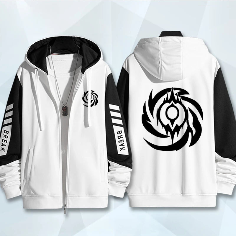 Sudadera con capucha y cremallera con estampado 3D de Game Honkai Star Rail para mujer y hombre, estilo hip hop, manga larga, estilo urbano