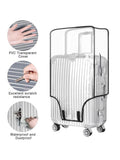 Transparent Pvc Luggage Protective Cover Wheeled Luggage Protective Cover Wear-Resistant Outer Cover Transparent Protective