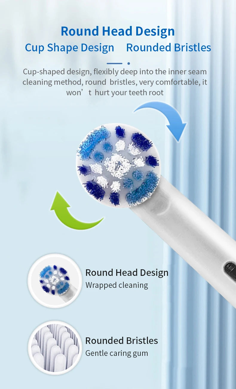 Oral B Electric Toothbrush Rotation Precision Clean Tooth Remove Plaque Adult Tooth Brush 5010 with Gift Replacement Brush Heads