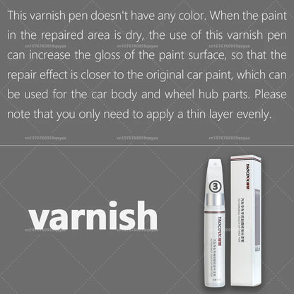 Suitable for Mazda 3, CX3, CX4, CX5, Mazda 6, Crystal Soul Dynamic Red Pearl White Clearcoat Pen, Automotive Paint Repair Set