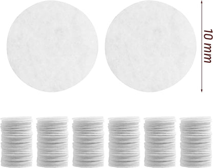 150 almohadillas de microdermoabrasión facial con filtros de algodón de diamante de 10 mm de repuesto para máquina de microdermoabrasión.