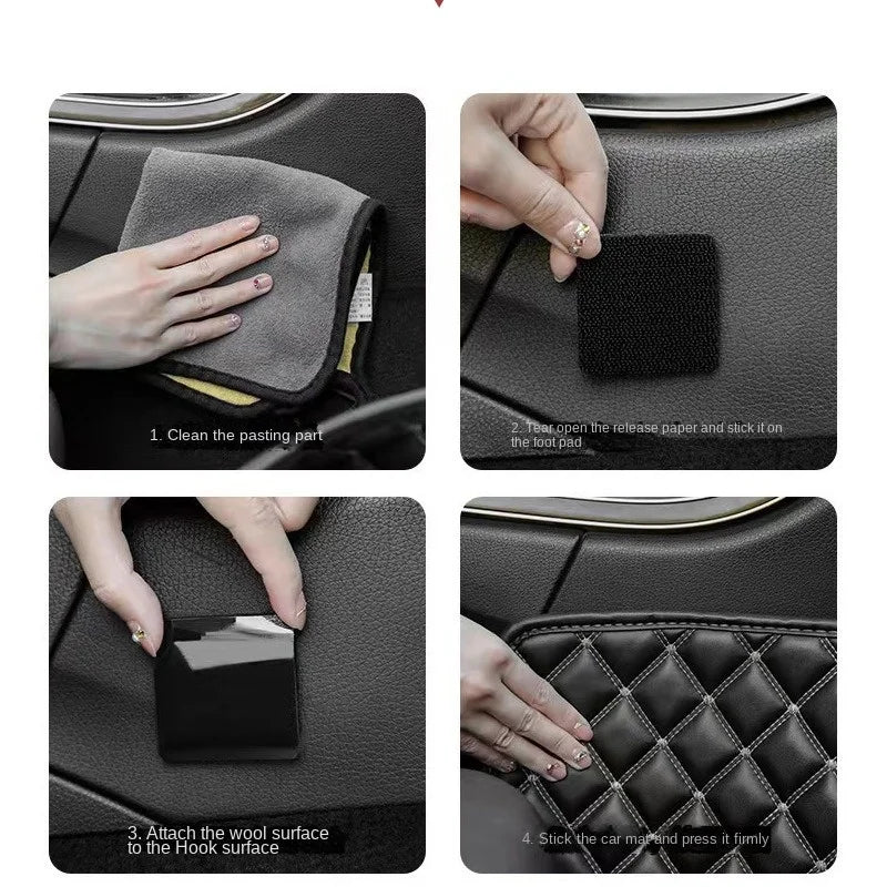 Wholesale Double Sided High Adhesive Fixed Stickers Car Accessories Hook-and-loop Fastener Self-adhesive Attaches Scratch Strap