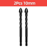 Cross Hex Tile Drill Bit For Glass Concrete Ceramic Tile Hole Opener Tungsten Carbide Hard Alloy Bits Set Tools 3 4 5 6 8 10 12mm