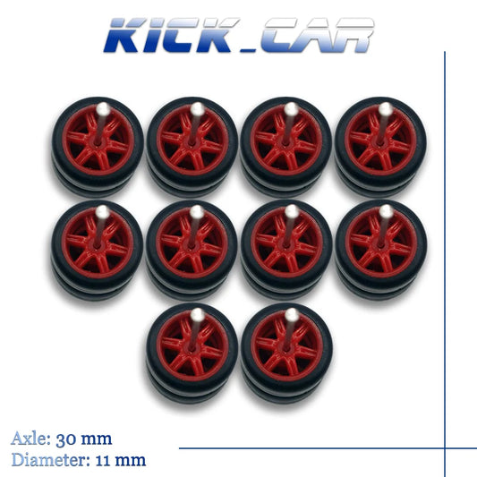 1/64 Wheels Tires Navy Blue set for VDiecast Model Cars Collection Toy for Hot Wheels Hobby Modified Parts 5 set/pack