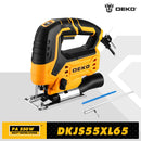 DEKO 220V DKJS55XL65 550W JIG SAW Woodworking Electric Tools Electric Saw With Guide Ruler Saw Blade Allen Wrench