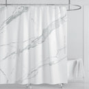 Cortina de ducha impermeable de mármol, cortina de ducha impermeable para decoración de baño, cortina de ducha impresa, lavable, con ganchos