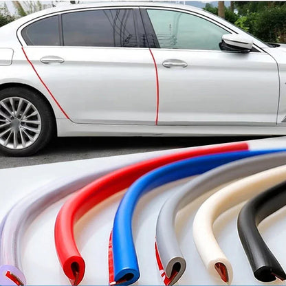 5m transparente borda da porta do carro pvc protetor de riscos tiras carro anti-colisão tira de vedação porta anti-risco tira transparente