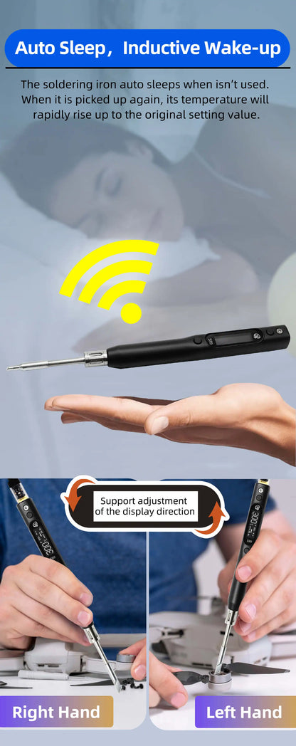 Sequre S99 Soldering Iron Compatible With Jbc245 Tip Support Pd|qc|dc|pps Power Supply For Drone Rc Model Welding Repair Tool