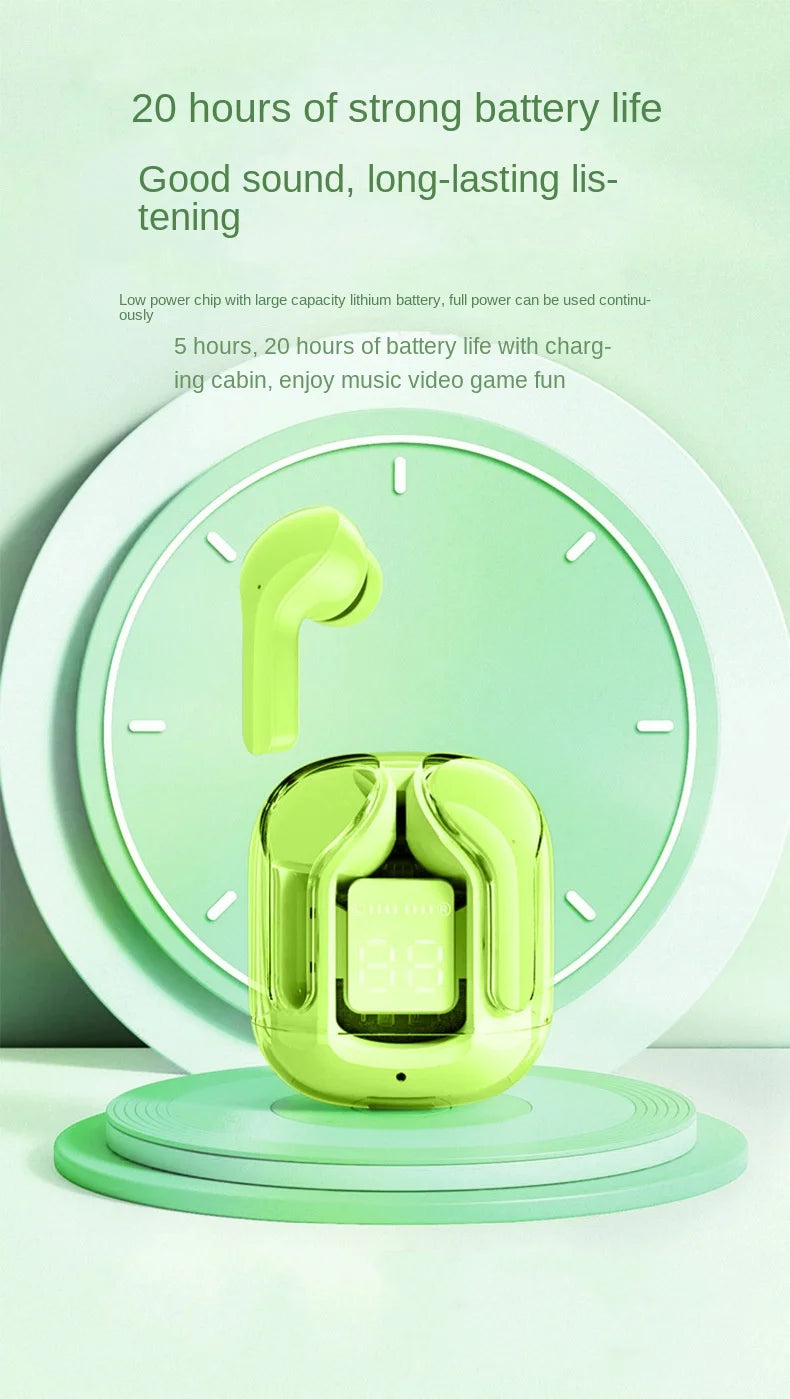 TWS Wireless Earphone Bluetooth 5.3 Headphones Sport Gaming Headsets Noise Reduction Earbuds Bass Touch Control for allphone