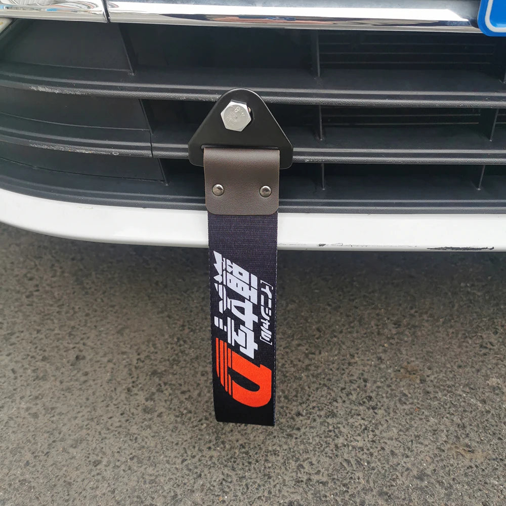 Correa de remolque colgante para coche con cultura de carreras JDM, cuerda de remolque, cinta, parachoques, accesorios para NOS HKS Initial D