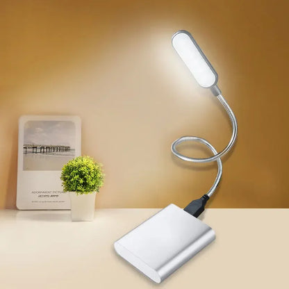 Portable USB Book Light Mini LED Reading Table Lamp Flexible 6leds Night Lights Book Lamp For Laptop Notebook PC Computer