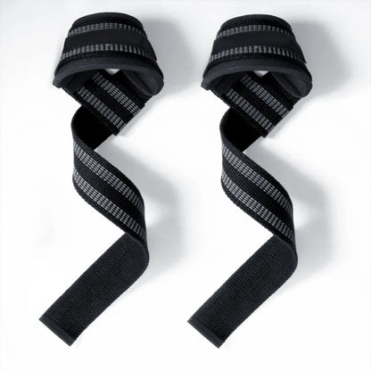 1 par de correas antideslizantes para mancuernas de gimnasio, correas para levantamiento de pesas, equipo de fitness CrossFit, muñequeras para entrenamiento de ejercicios de levantamiento.