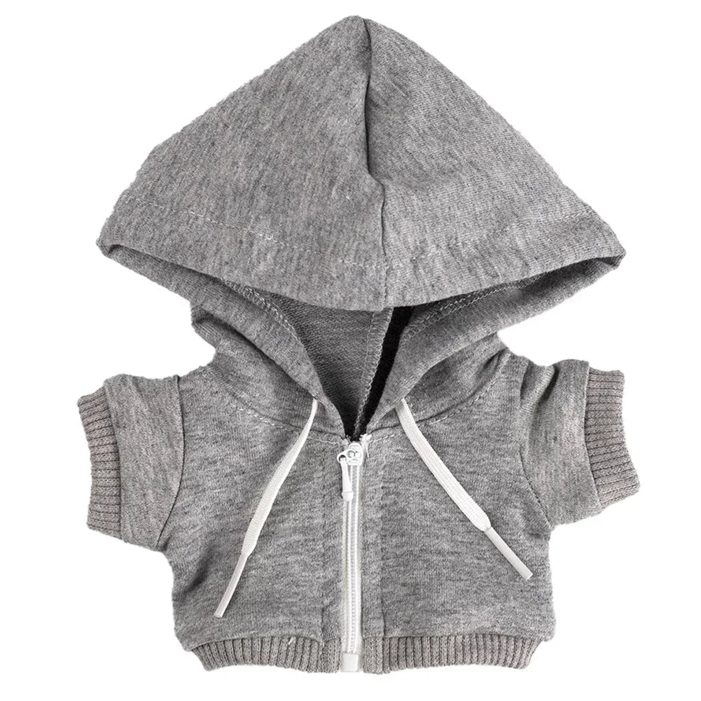 For Labubu Casual Sweatsuit Set Comfy Clothes for Labubu 15/17cm Dolls Featuring Ribbed Hem Details Fashion Doll Accessories