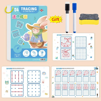 Montessori Drawing Book Reusable Magic Children Practice Copybook Control Training Book Magical Tracing Workbook
