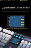 Teclado mecánico inalámbrico SKYLOONG GK104 Pro de tamaño completo con 3 modos, pantalla 2.0, 3 perillas, interruptor silencioso intercambiable en caliente, teclas PBT