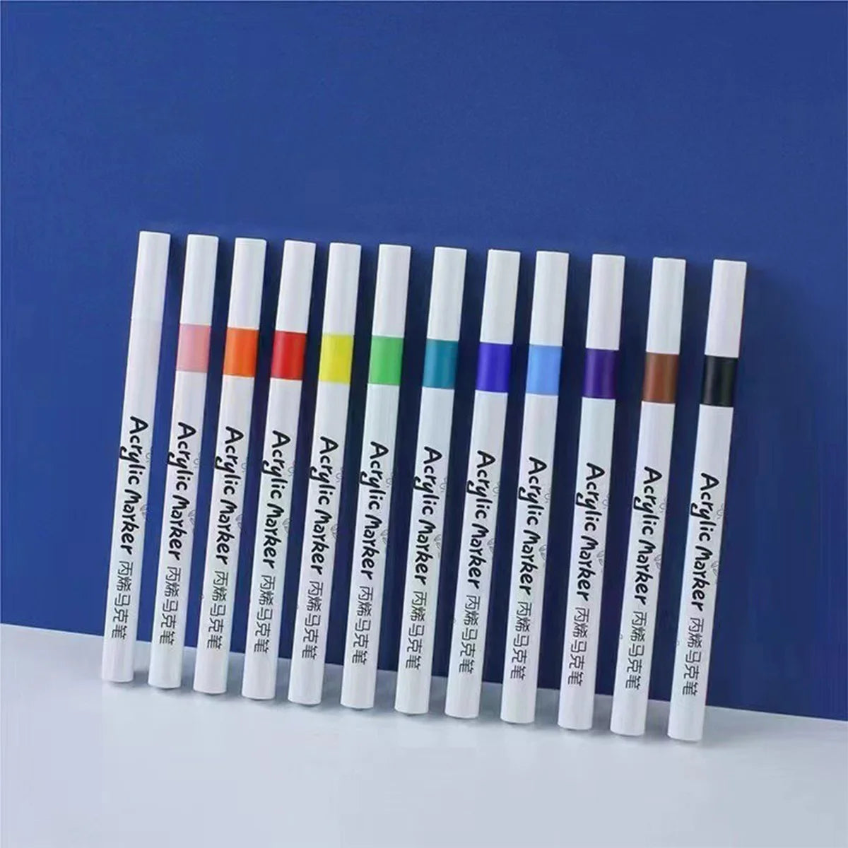 Acrylic marker pen set/12-60 colors/multi-purpose art watercolor pen/quick drying/student painting marker/stationery supplies