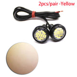2PCS Eagle Eye LED 23mm 4014 12SMD Car Daytime Running Backup Turn Signal Lights Auto License Plate Lamps