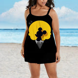 Vestido de verano Disney para mujer, talla grande 2022, elegante, de noche, midi, tallas grandes 7XL, 8XL y 9XL 