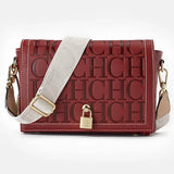 CH Autumn and Winter Solid Color Crossbody Bag Letter Printing High Quality Women's Fashion Elegance 2025 Classic Women's Bag